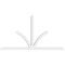 Ekena Millwork Richland Architectural Grade PVC Gable Bracket, 108"W x 58 1/2"H x 4"D x 4"F, 13/12 Pitch GBP108X59X0404RIC00 - alternate 3